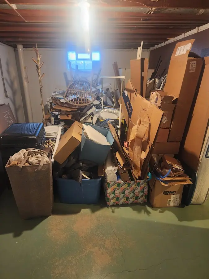 Roll-off dumpster container at job site for Concrete Dumpster Rental in Chillicothe